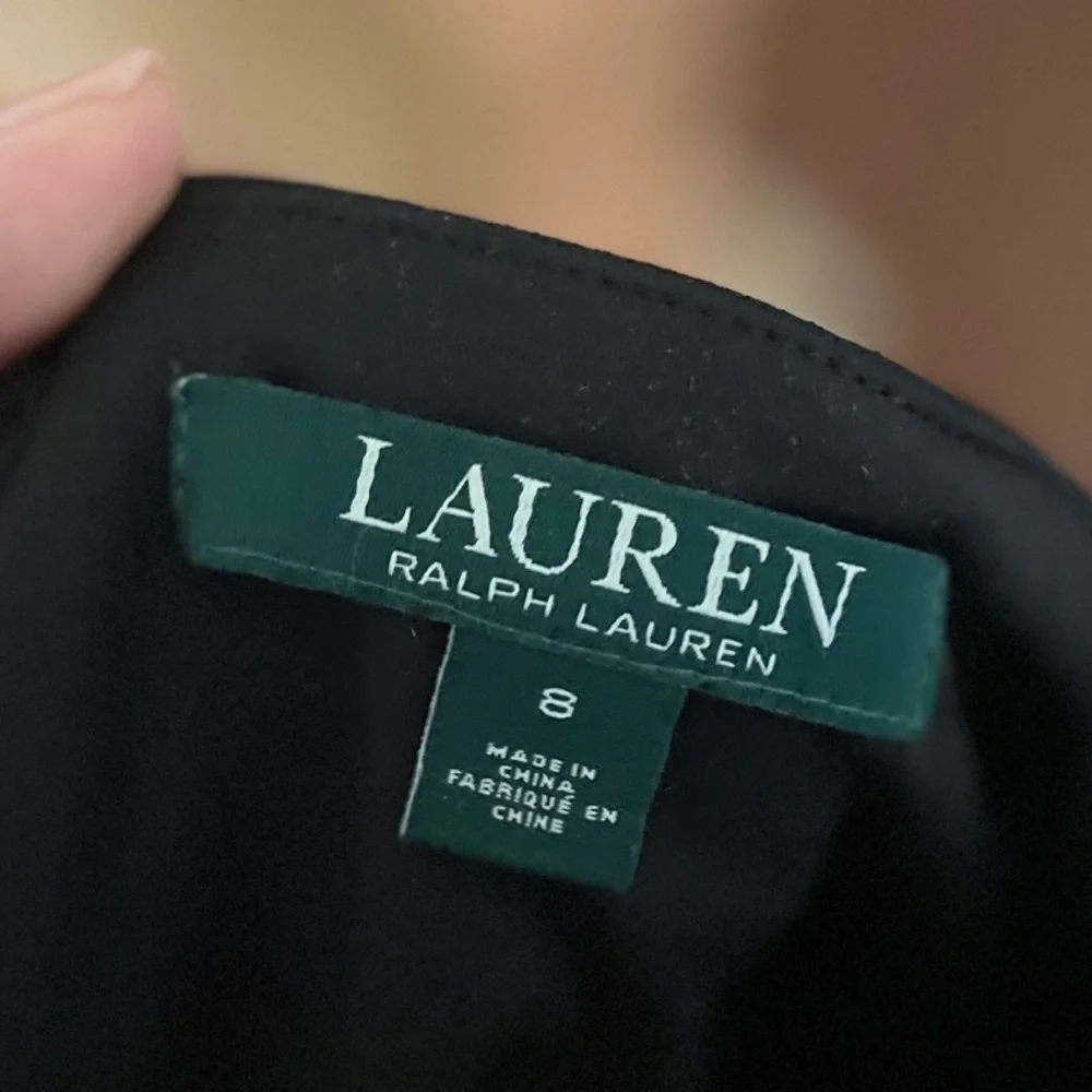 Lauren Ralph Lauren Black Size 8 Short Long - Vintage - Picture 3 of 9